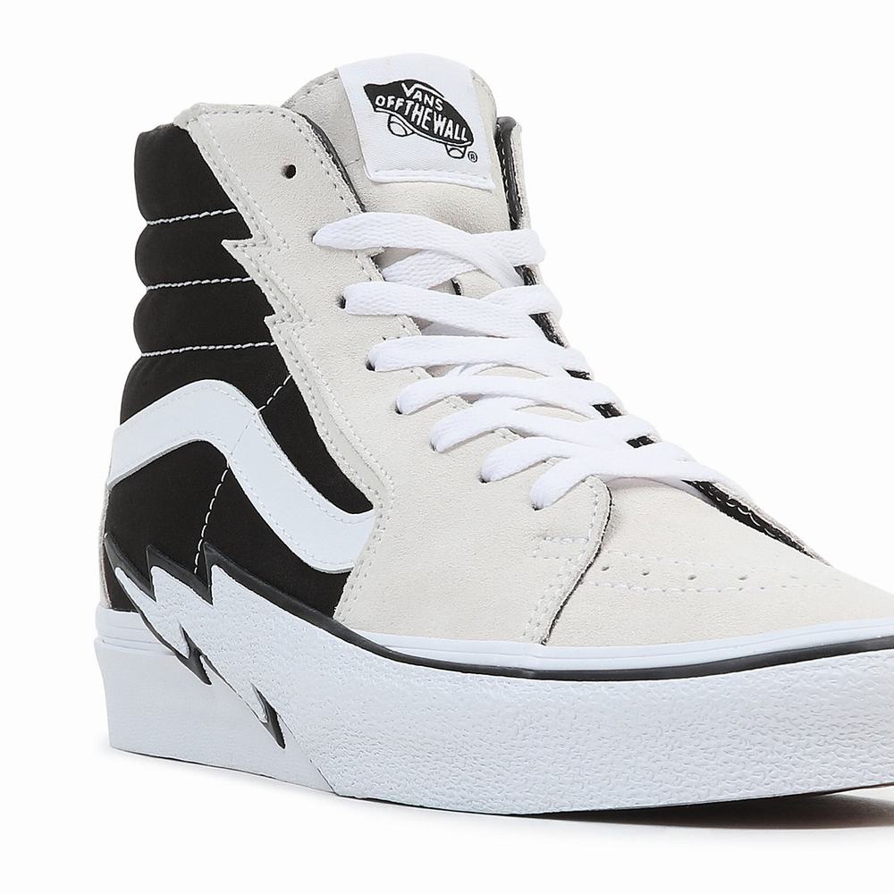 Tenis Botas Vans Sk8-Hi Bolt Hombre Negras/Beige | QWK260187