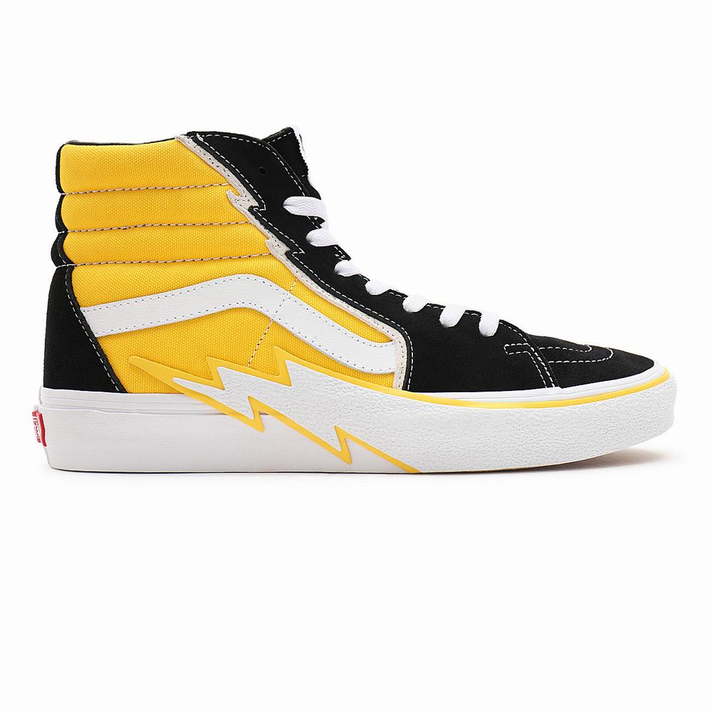 Tenis Botas Vans Sk8-Hi Bolt Mujer Amarillo | OEX258301