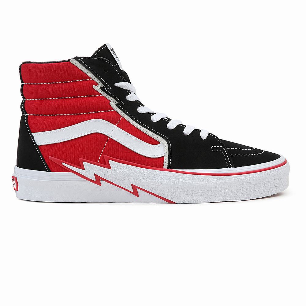 Tenis Botas Vans Sk8-Hi Bolt Mujer Negras | ASG608347