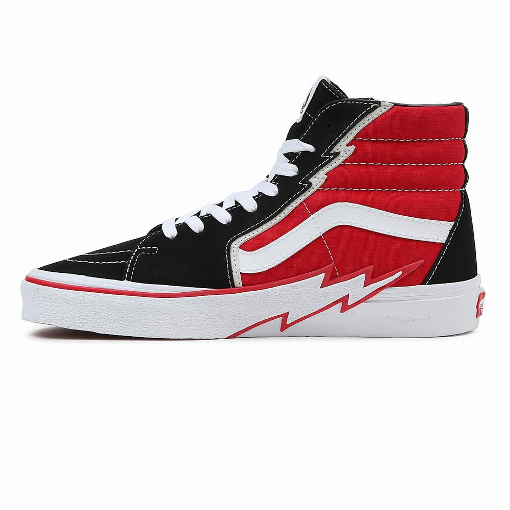 Tenis Botas Vans Sk8-Hi Bolt Mujer Negras | ASG608347