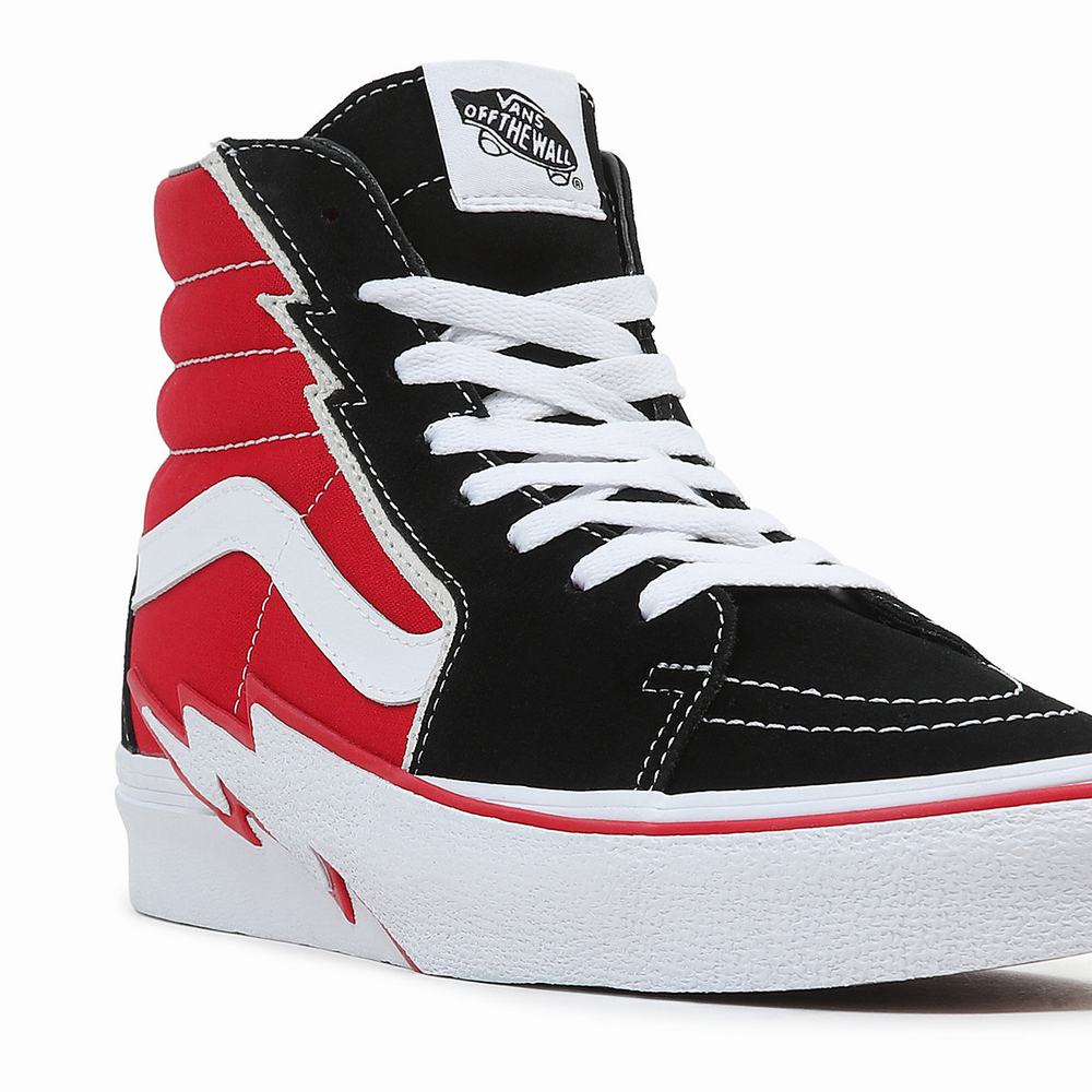 Tenis Botas Vans Sk8-Hi Bolt Mujer Negras | ASG608347