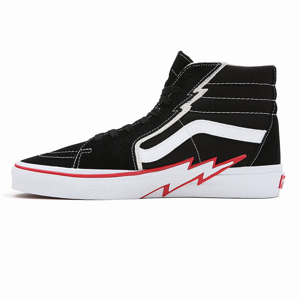 Tenis Botas Vans Sk8-Hi Bolt Mujer Negras | SKQ875962