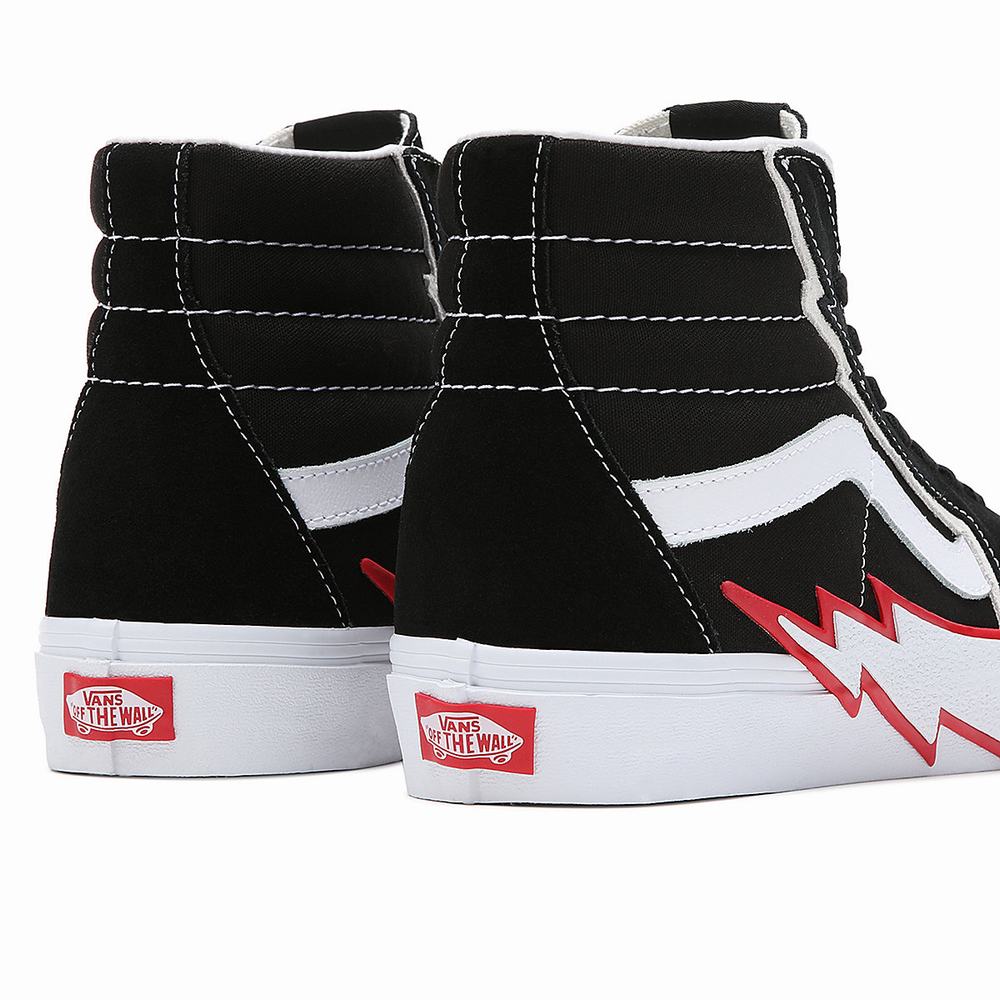 Tenis Botas Vans Sk8-Hi Bolt Mujer Negras | SKQ875962