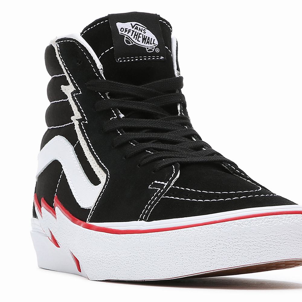 Tenis Botas Vans Sk8-Hi Bolt Mujer Negras | SKQ875962