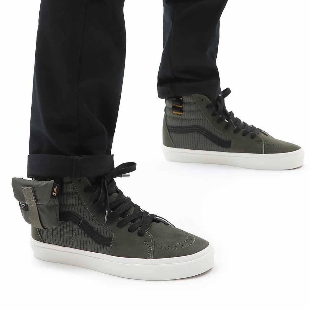 Tenis Botas Vans Sk8-Hi Cmty Hombre Verde | DSL315409