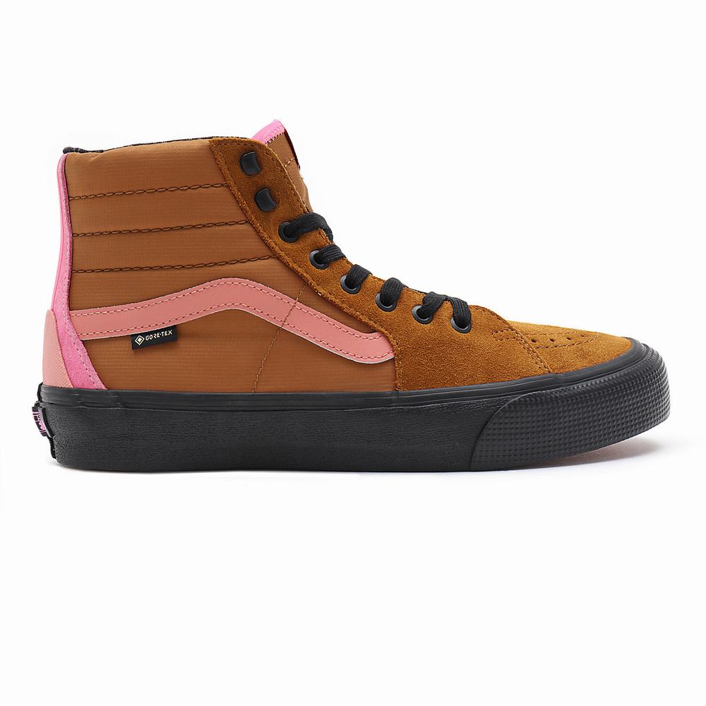 Tenis Botas Vans Sk8-Hi Gore-Tex Mujer Marrones | ZBT859142