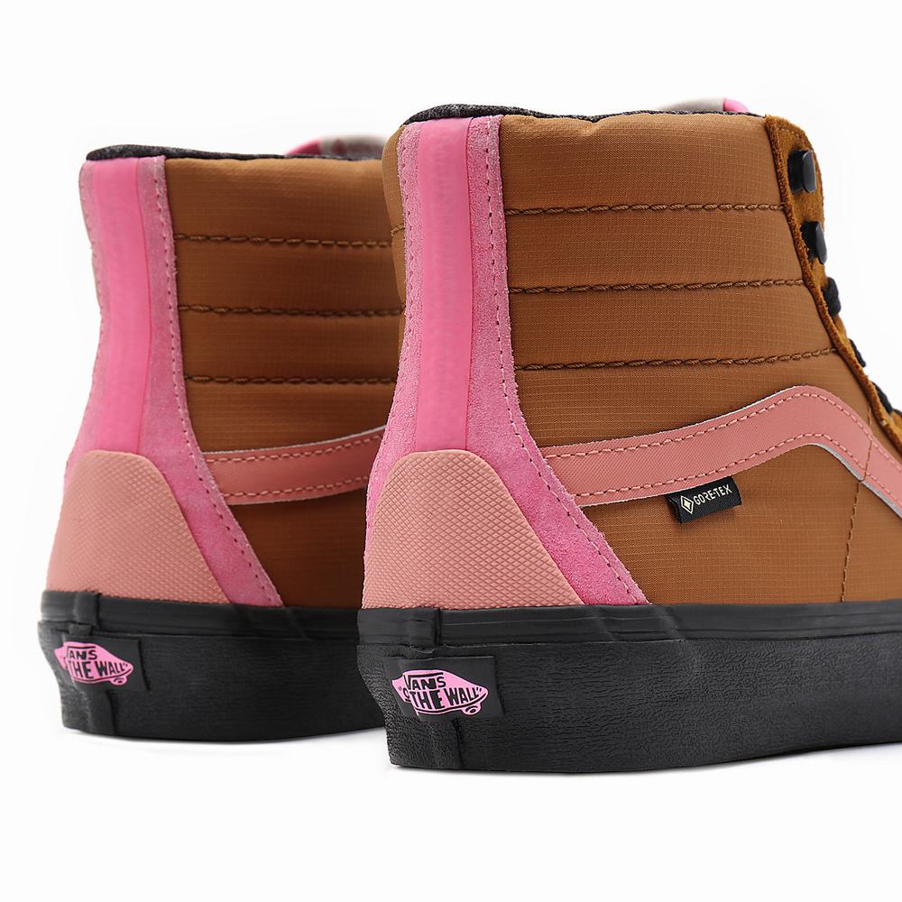 Tenis Botas Vans Sk8-Hi Gore-Tex Mujer Marrones | ZBT859142