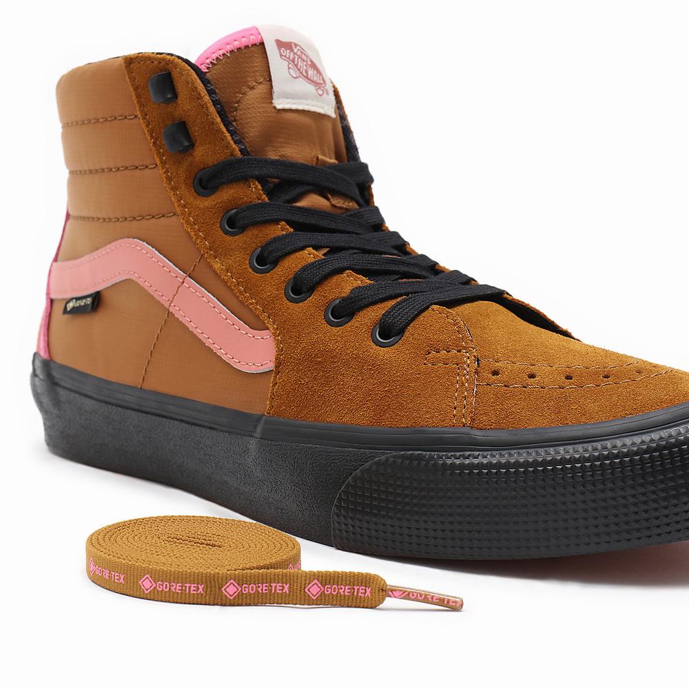 Tenis Botas Vans Sk8-Hi Gore-Tex Mujer Marrones | ZBT859142