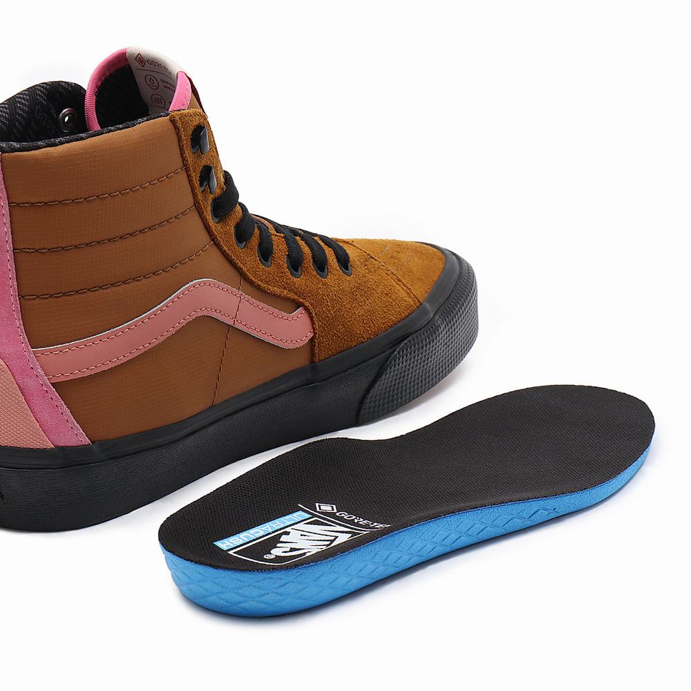 Tenis Botas Vans Sk8-Hi Gore-Tex Mujer Marrones | ZBT859142