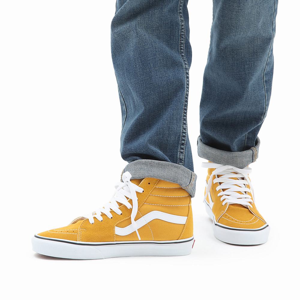 Tenis Botas Vans Sk8-Hi Hombre Amarillo | BTY517042