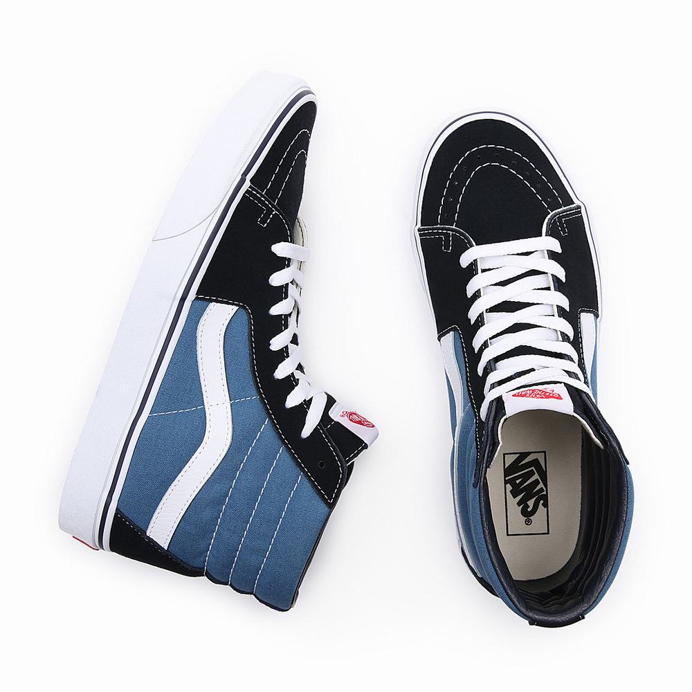 Tenis Botas Vans Sk8-Hi Hombre Azules | GLK982607