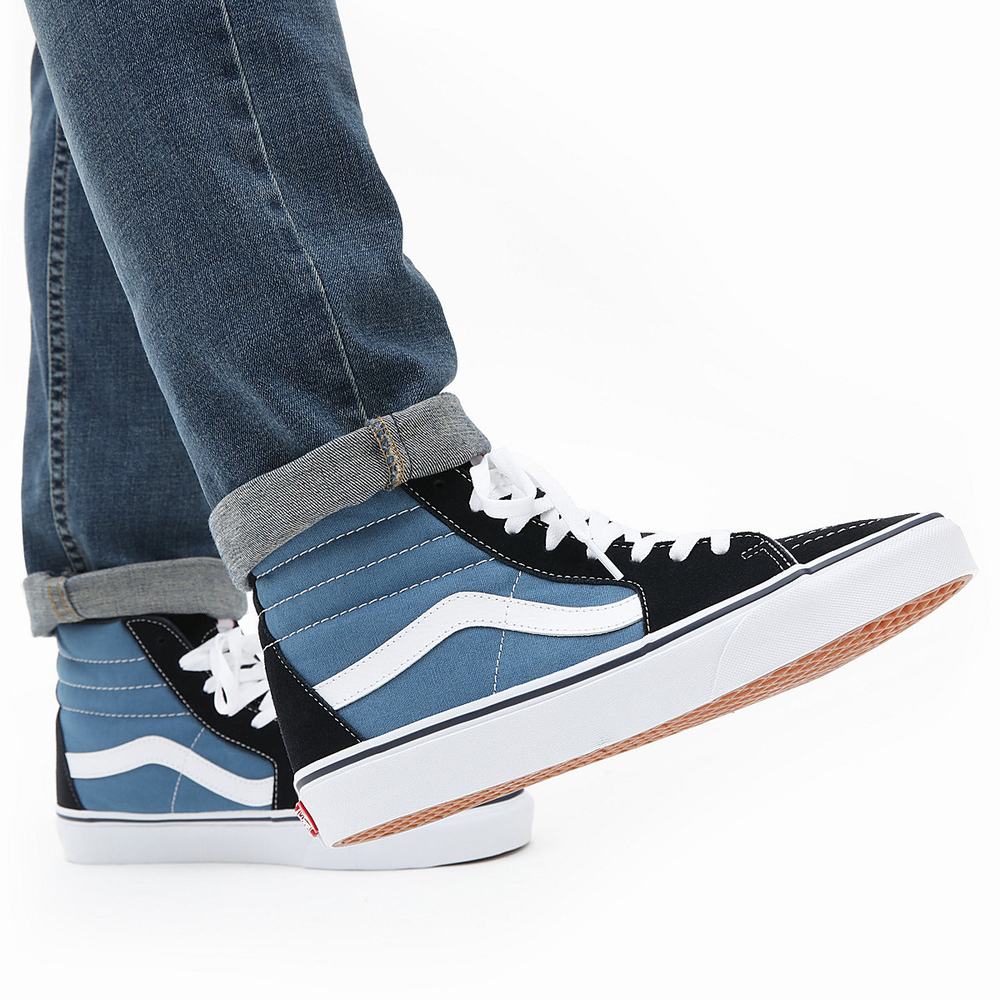 Tenis Botas Vans Sk8-Hi Hombre Azules | GLK982607