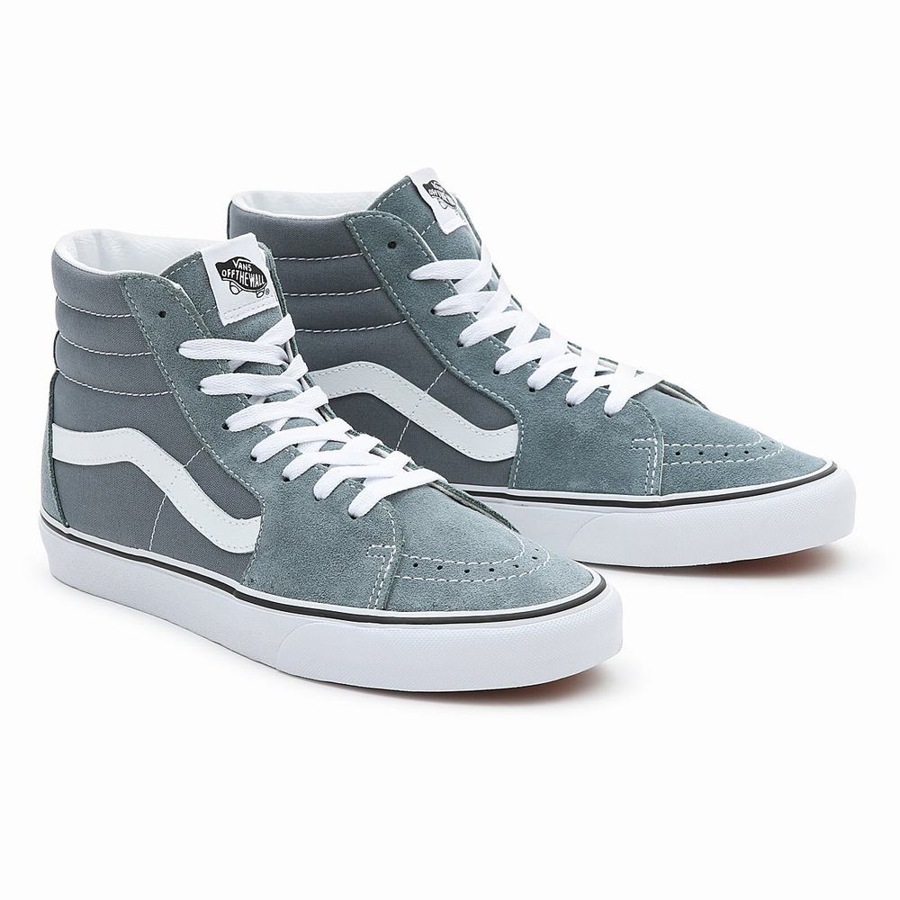 Tenis Botas Vans Sk8-Hi Hombre Azules | GPZ157904