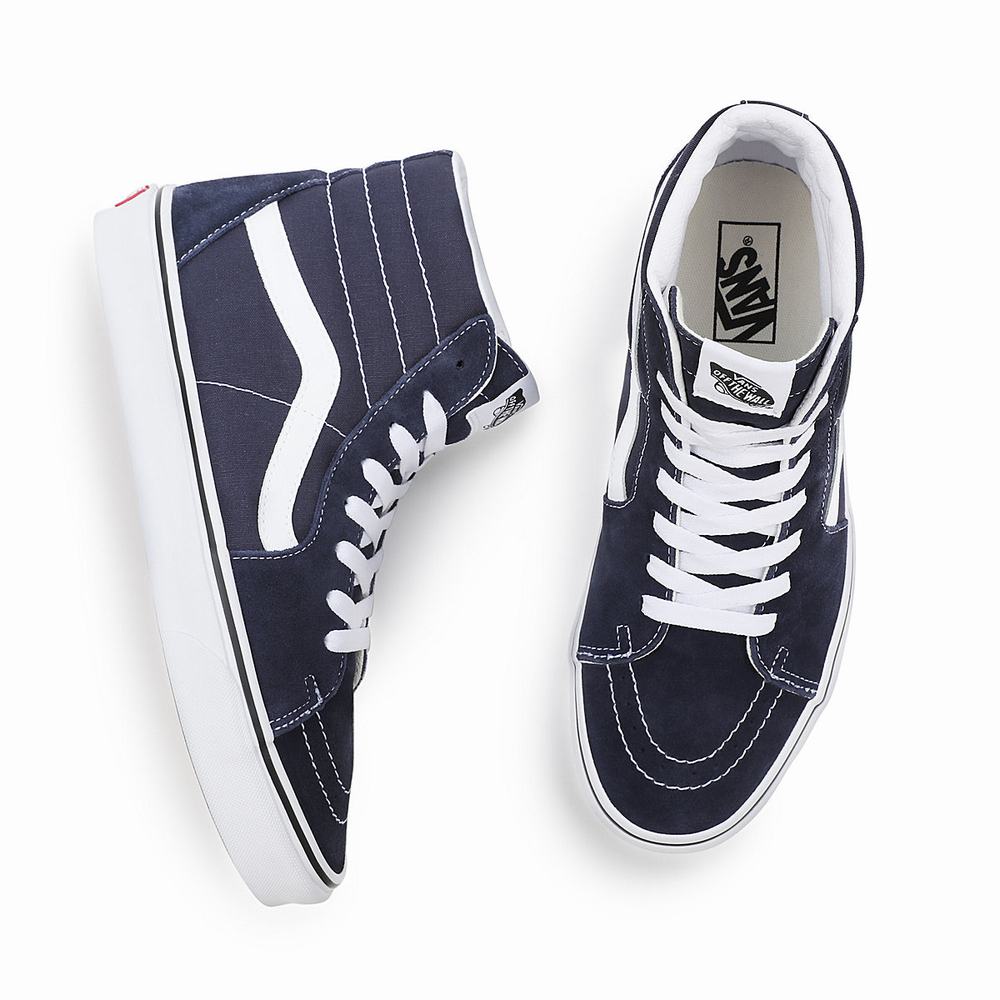 Tenis Botas Vans Sk8-Hi Hombre Azules | NEM398742