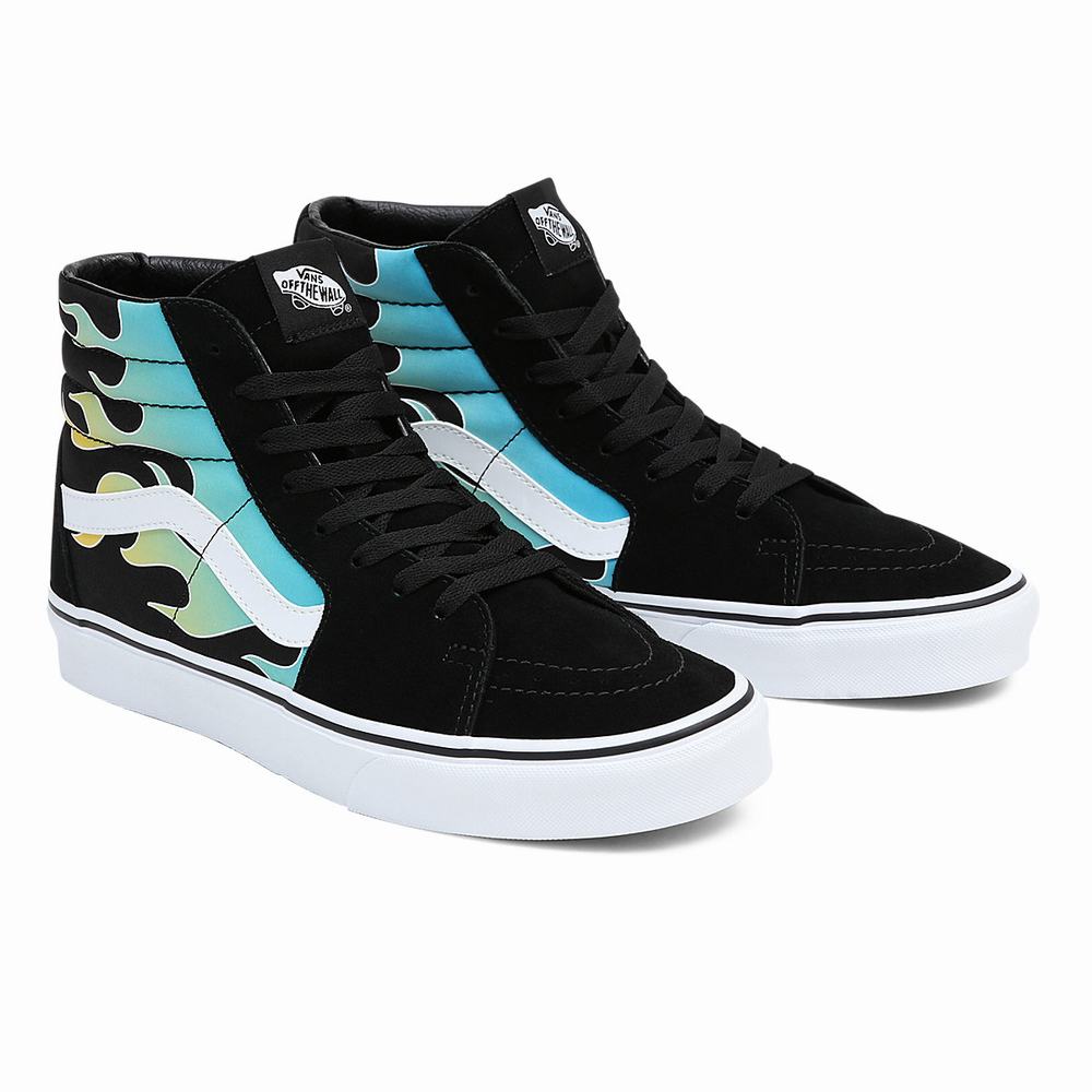 Tenis Botas Vans Sk8-Hi Hombre Azules/Negras | GAH452361