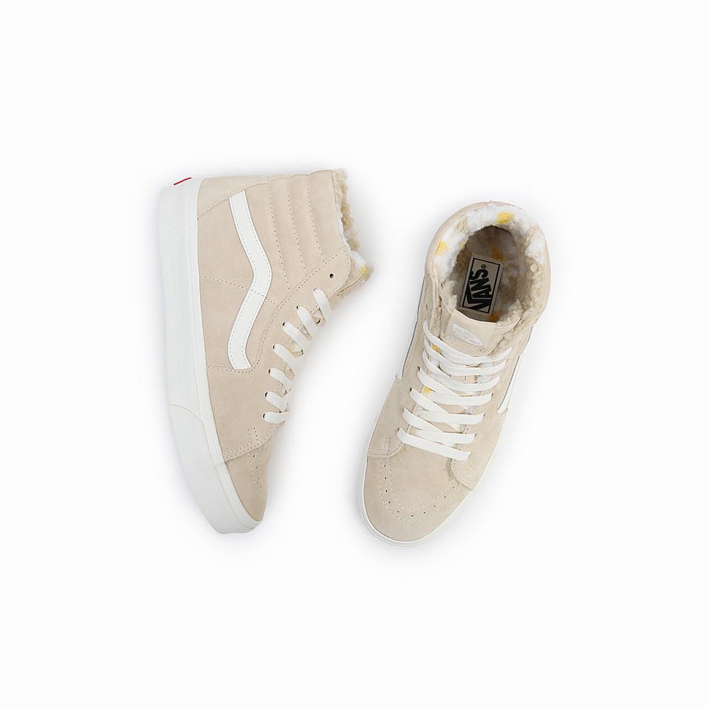 Tenis Botas Vans Sk8-Hi Hombre Beige | FWG871623