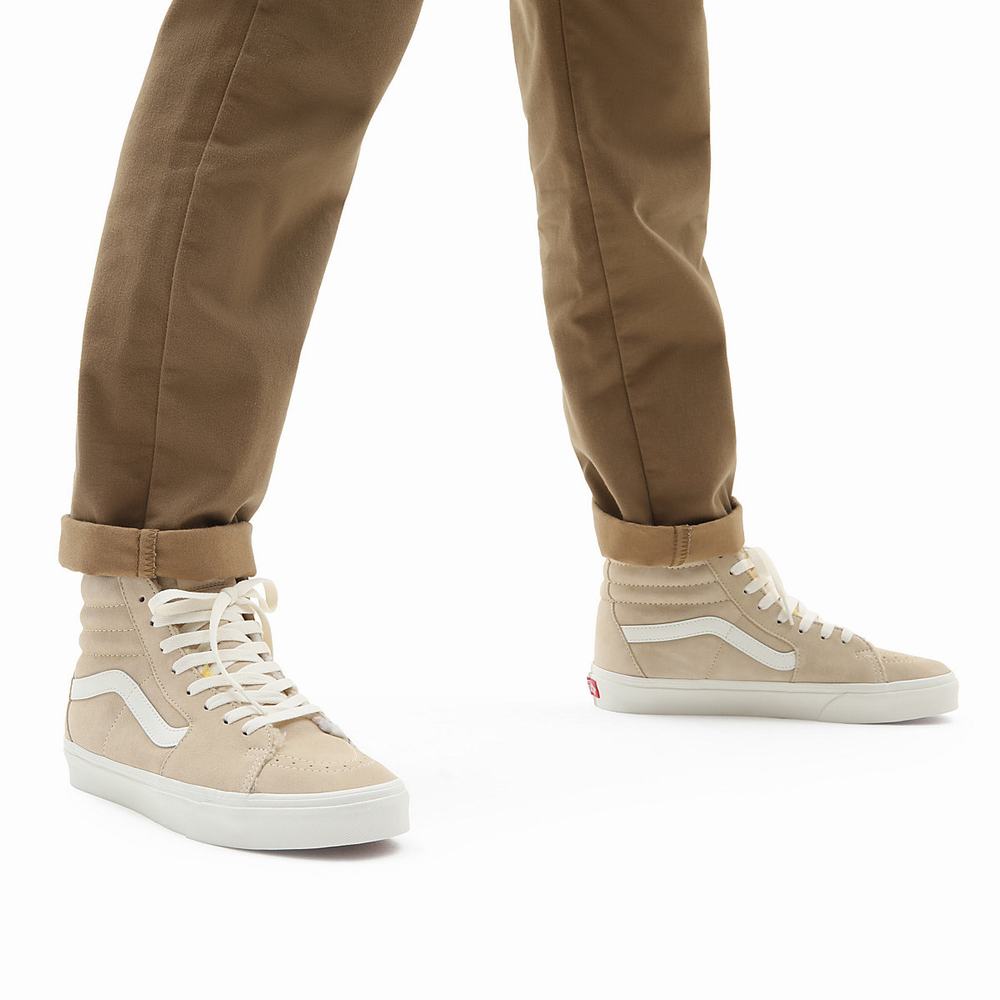 Tenis Botas Vans Sk8-Hi Hombre Beige | FWG871623