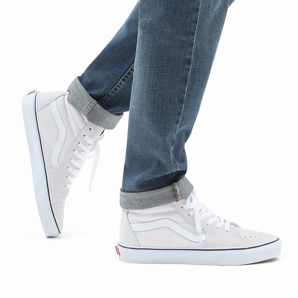 Tenis Botas Vans Sk8-Hi Hombre Blancas | FMW795238