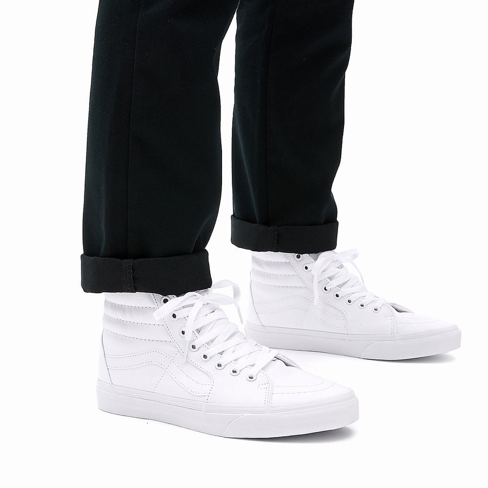 Tenis Botas Vans Sk8-Hi Hombre Blancas | HFP981067