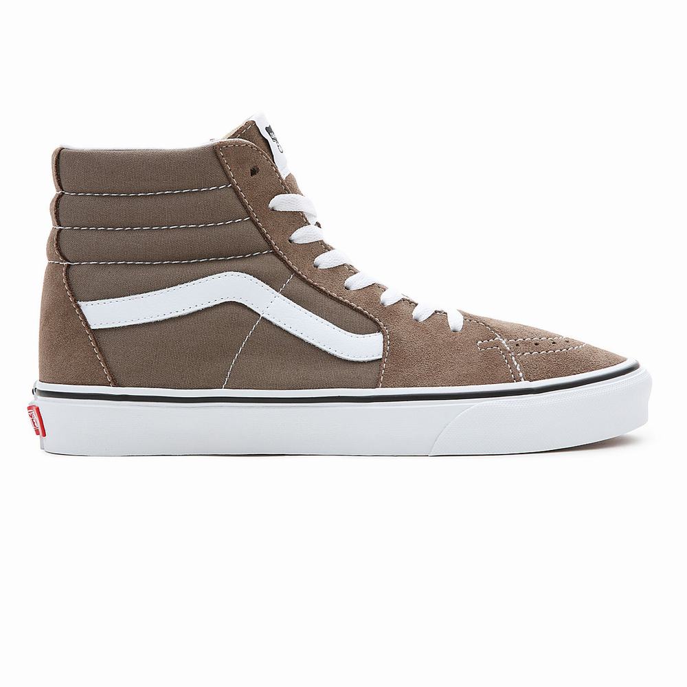 Tenis Botas Vans Sk8-Hi Hombre Marrones | PCL027491