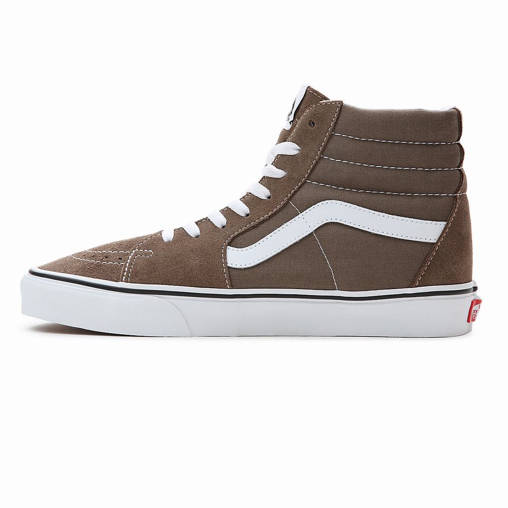 Tenis Botas Vans Sk8-Hi Hombre Marrones | PCL027491