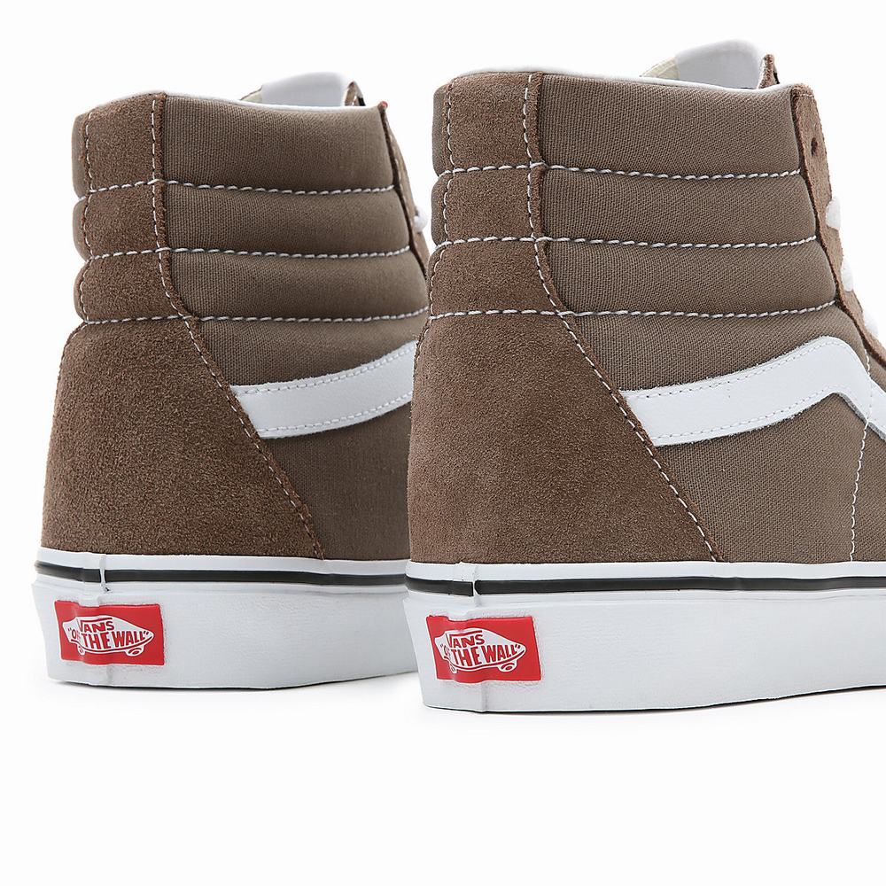 Tenis Botas Vans Sk8-Hi Hombre Marrones | PCL027491