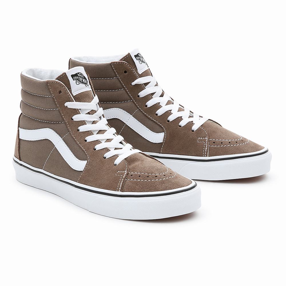 Tenis Botas Vans Sk8-Hi Hombre Marrones | PCL027491