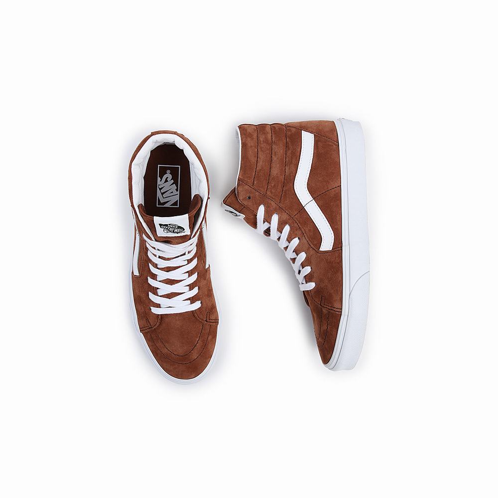 Tenis Botas Vans Sk8-Hi Hombre Marrones | RDX958306