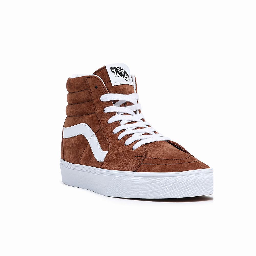 Tenis Botas Vans Sk8-Hi Hombre Marrones | RDX958306