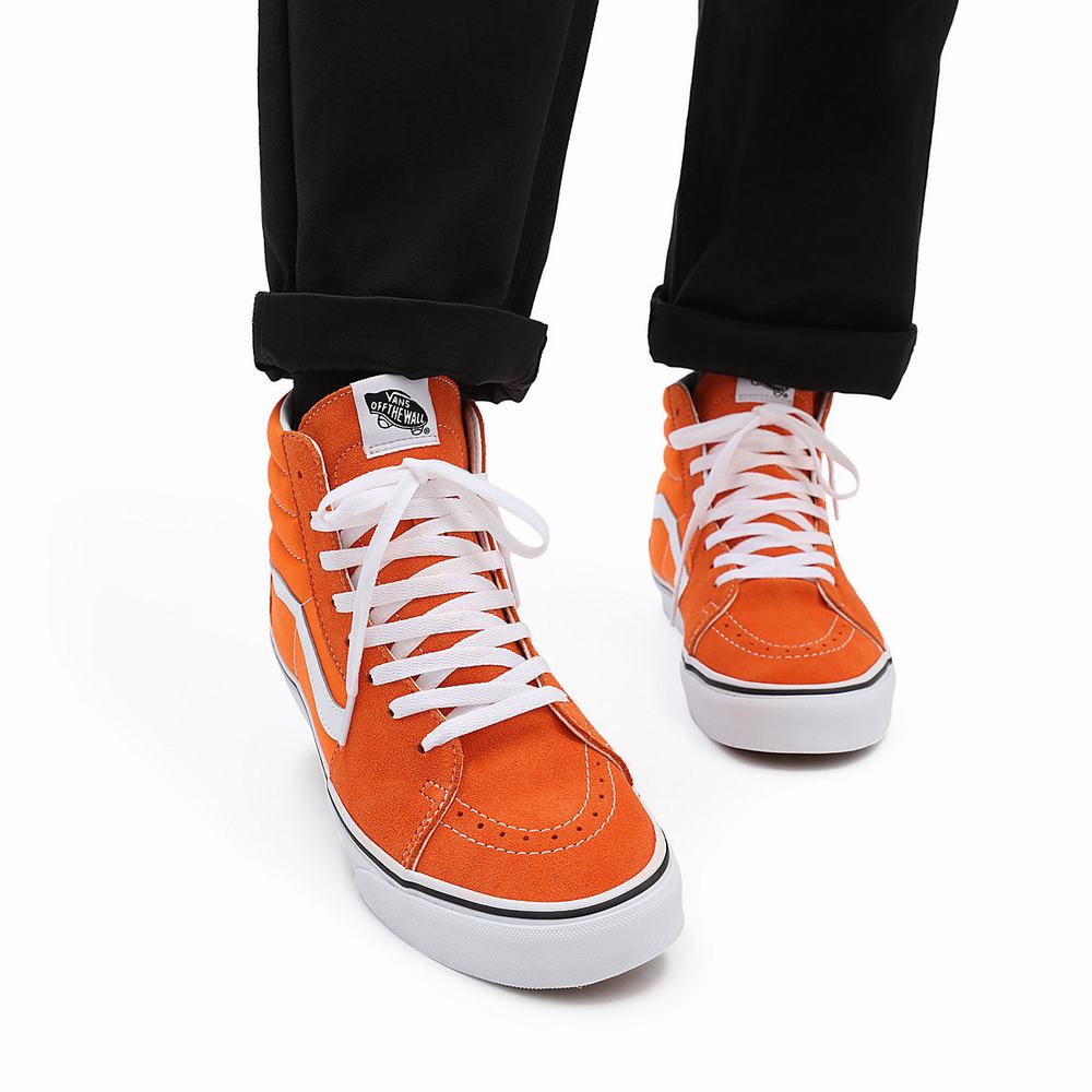 Tenis Botas Vans Sk8-Hi Hombre Naranjas | ZFQ168472