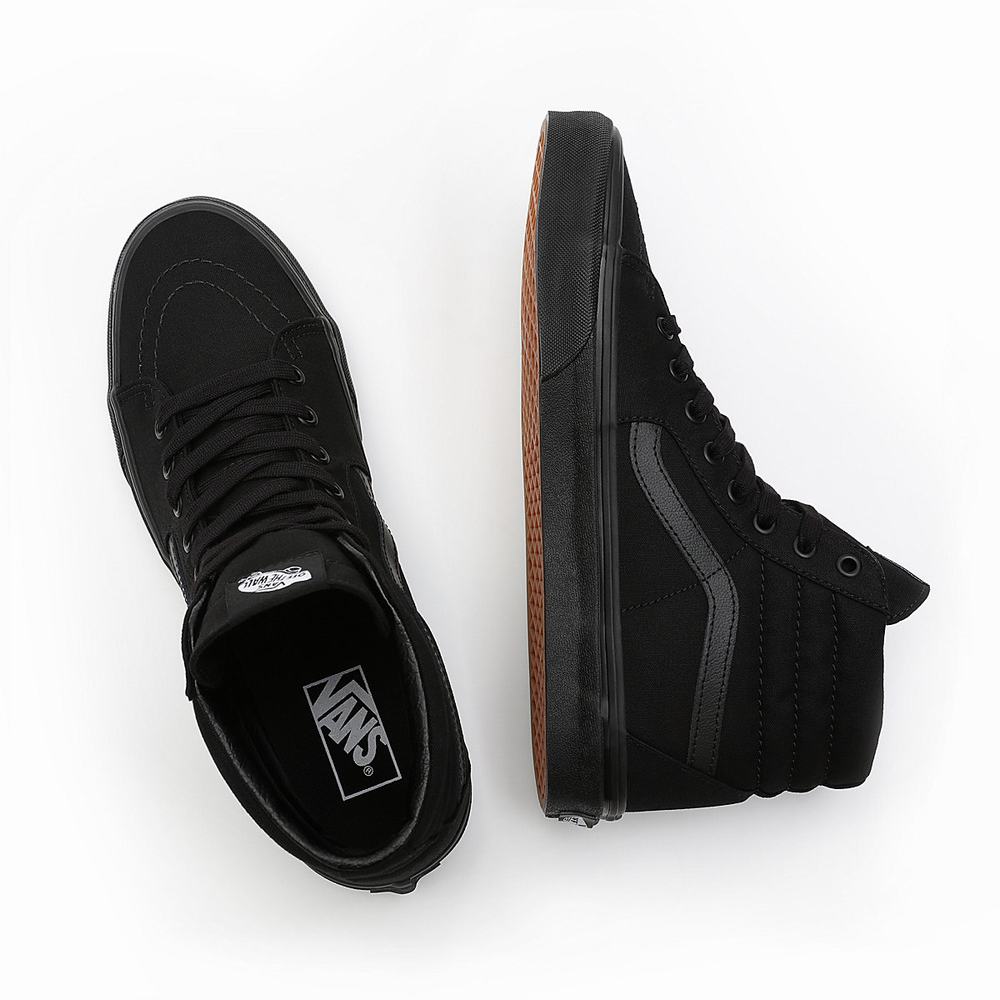 Tenis Botas Vans Sk8-Hi Hombre Negras | IGZ134586