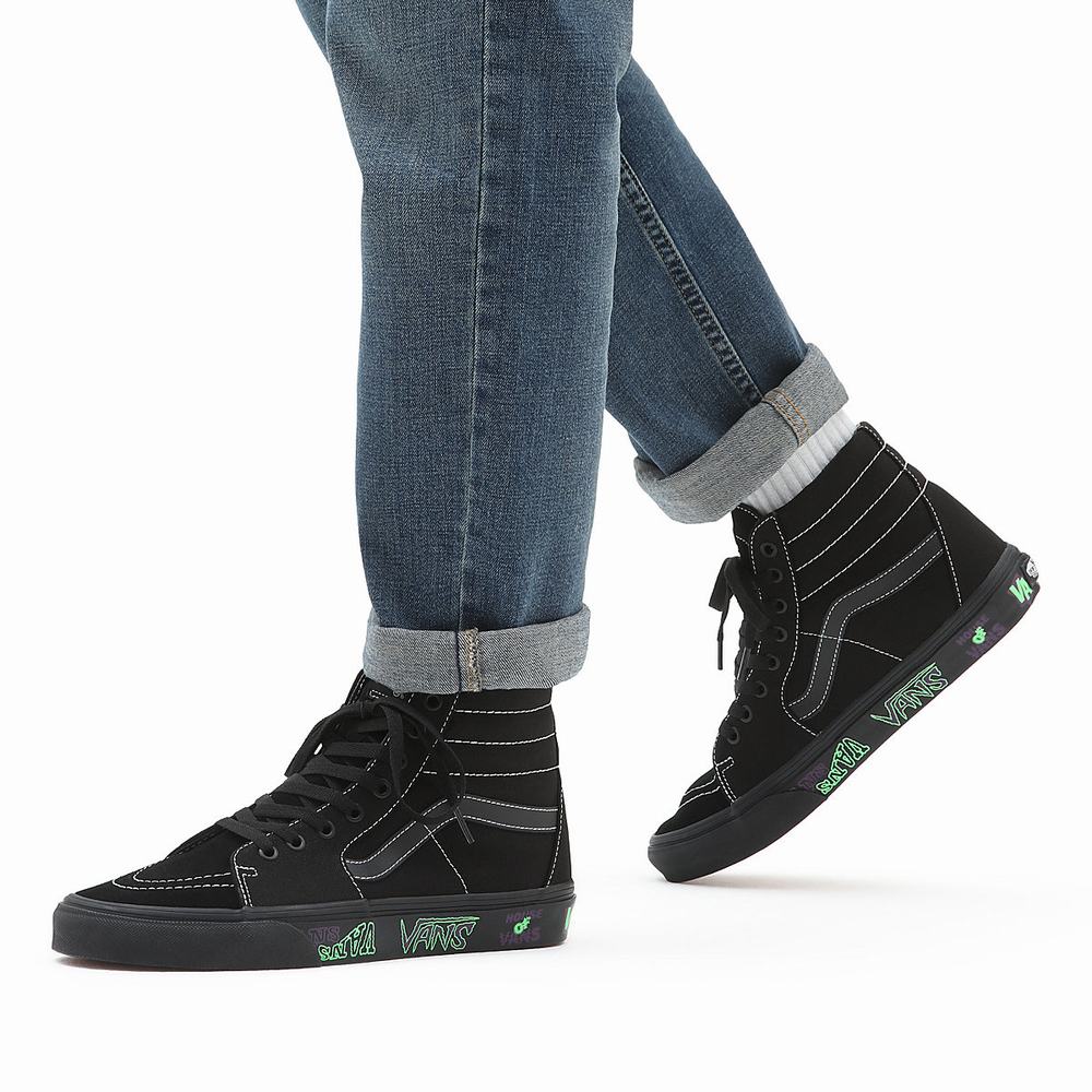 Tenis Botas Vans Sk8-Hi Hombre Negras | PHX026413