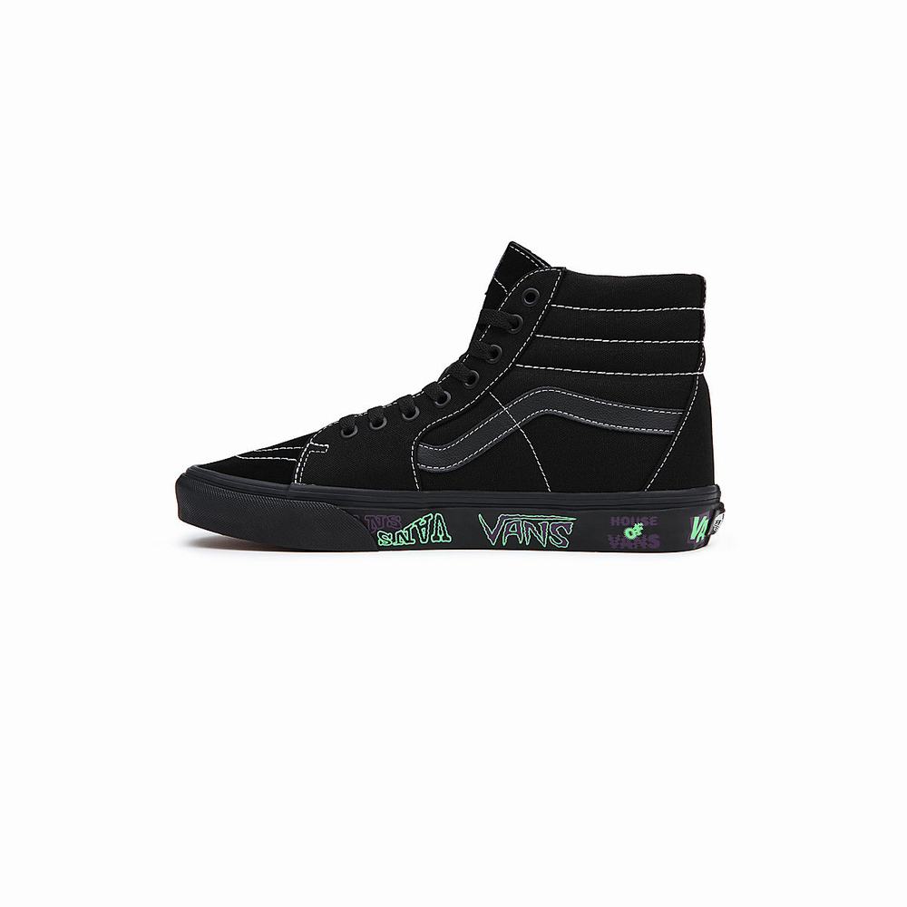 Tenis Botas Vans Sk8-Hi Hombre Negras | PHX026413