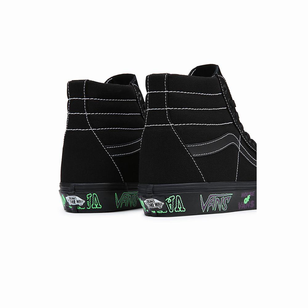 Tenis Botas Vans Sk8-Hi Hombre Negras | PHX026413