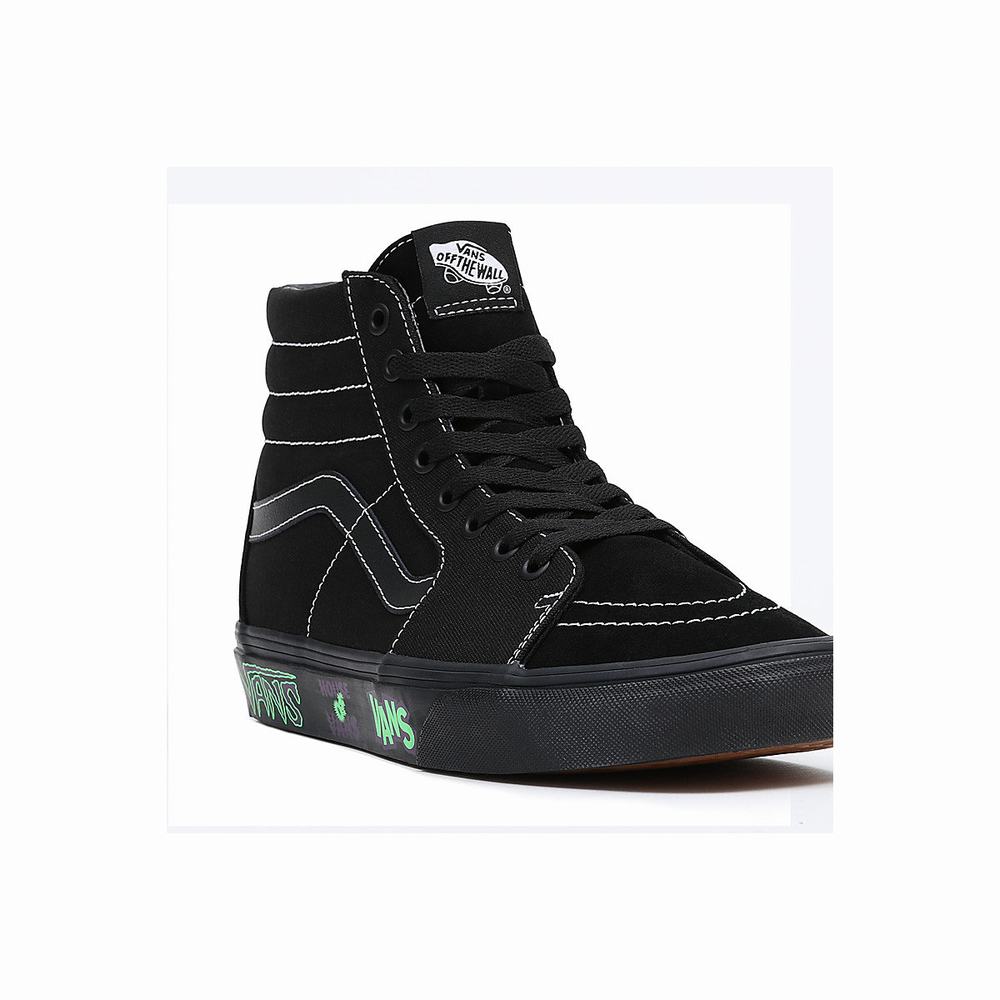 Tenis Botas Vans Sk8-Hi Hombre Negras | PHX026413