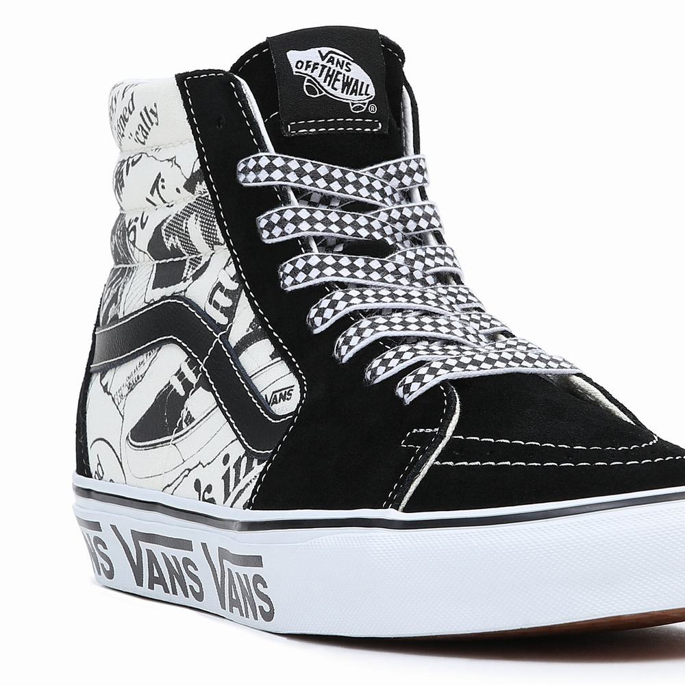 Tenis Botas Vans Sk8-Hi Hombre Negras/Blancas | RNH572108