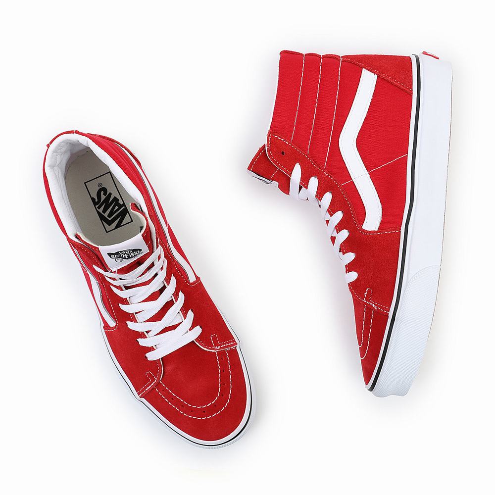 Tenis Botas Vans Sk8-Hi Hombre Rojas | GLK759486