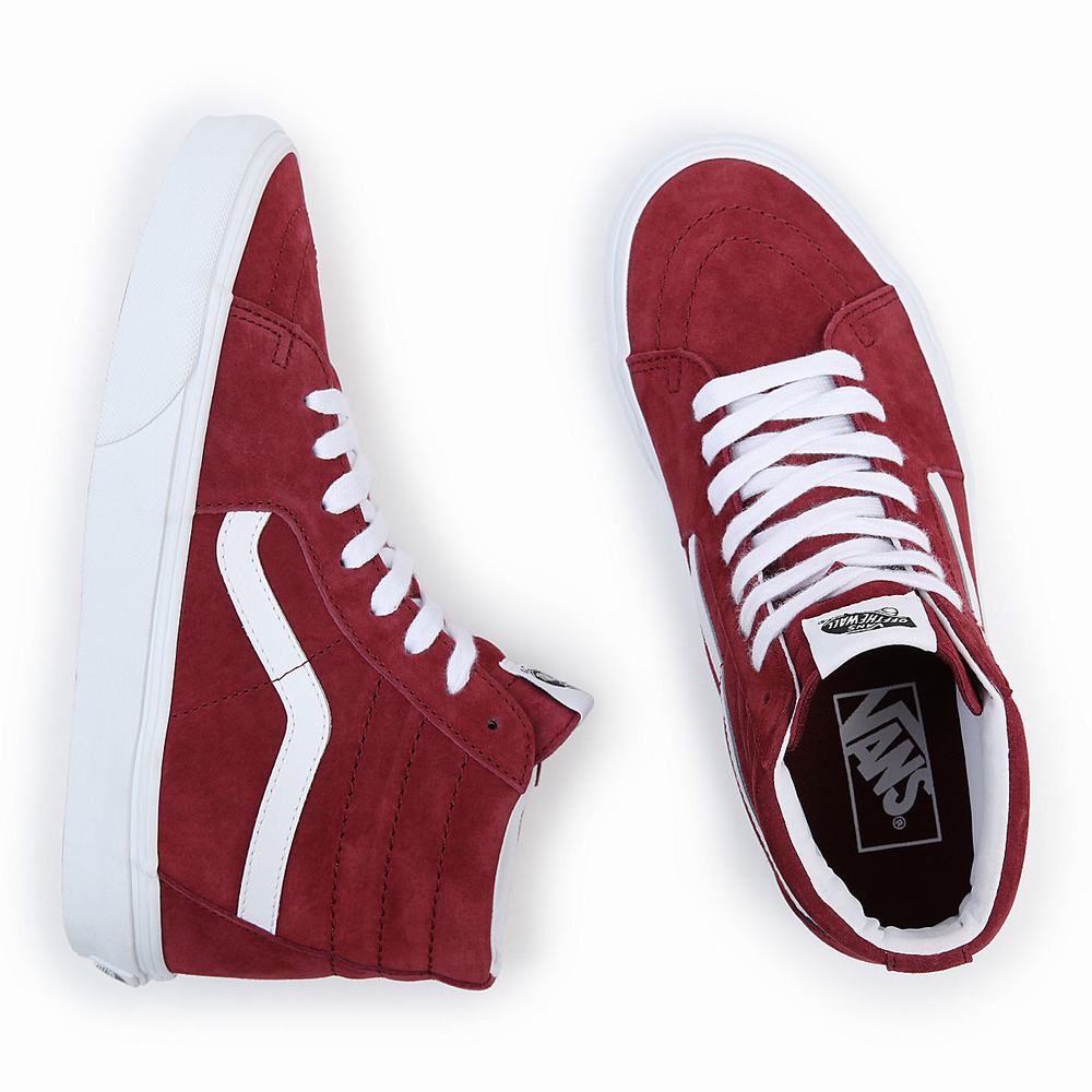 Tenis Botas Vans Sk8-Hi Hombre Rojas | XCT047621