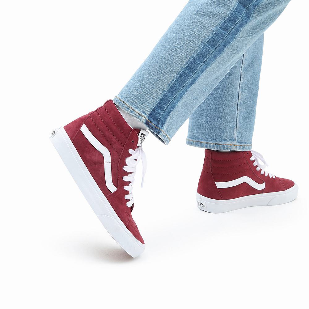 Tenis Botas Vans Sk8-Hi Hombre Rojas | XCT047621