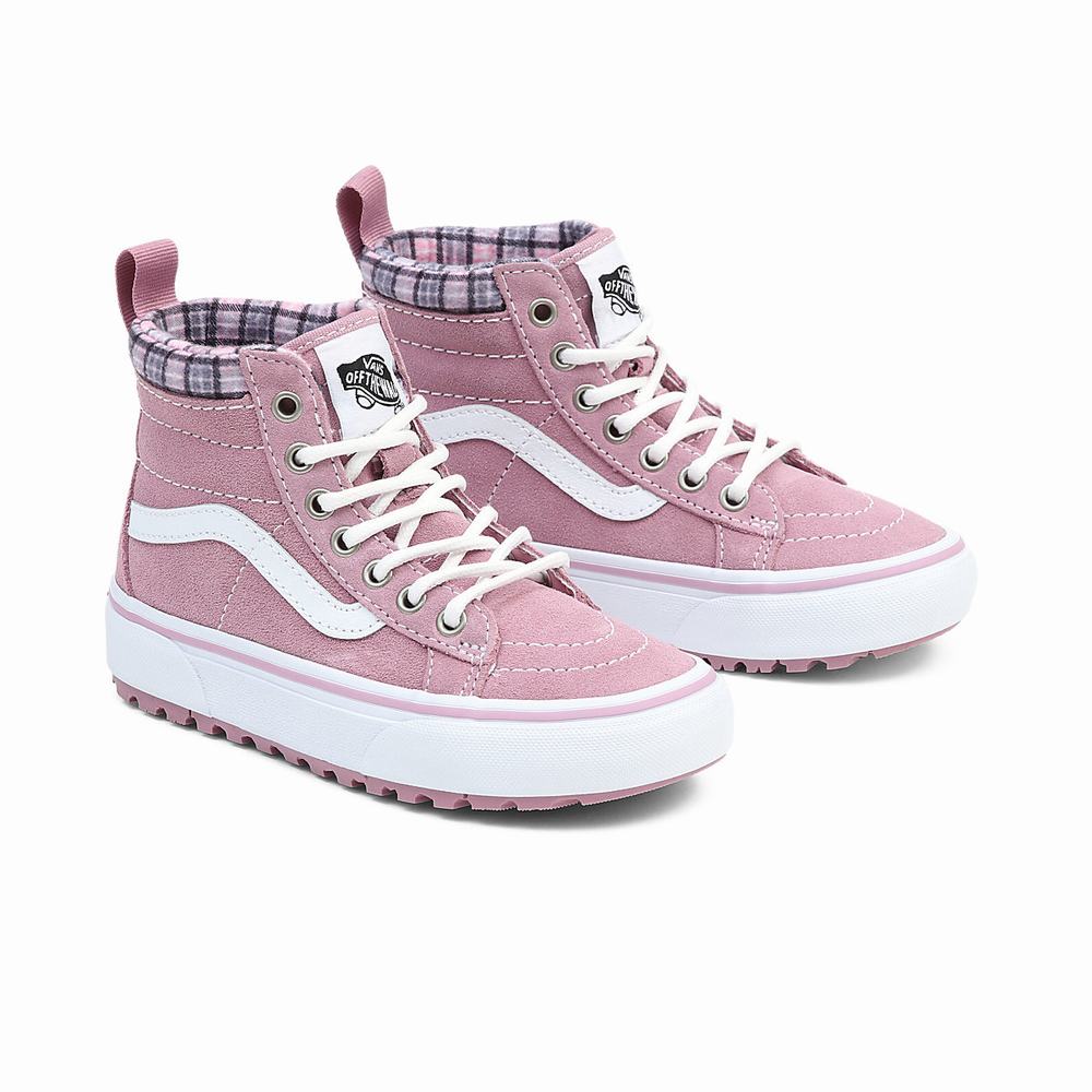 Tenis Botas Vans Sk8-Hi MTE-1 (4-8 years) Niños Rosas | QKT879153