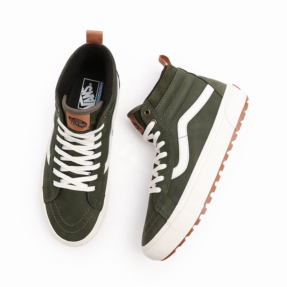 Tenis Botas Vans Sk8-Hi MTE-1 Hombre Verde | ZFO596214