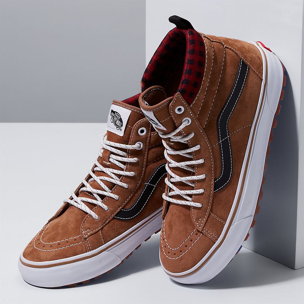 Tenis Botas Vans Sk8-Hi MTE-1 Mujer Marrones | NCU098167