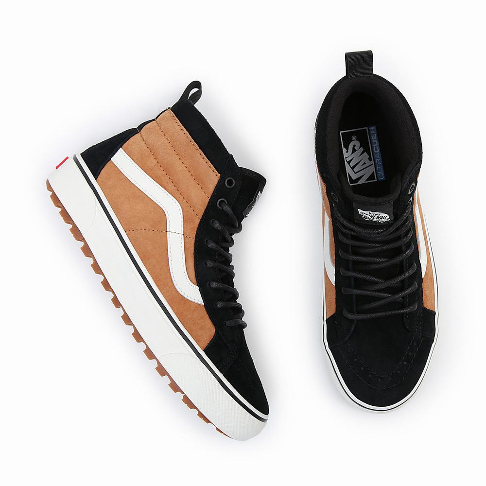 Tenis Botas Vans Sk8-Hi MTE-1 Mujer Negras/Marrones | ORG954867