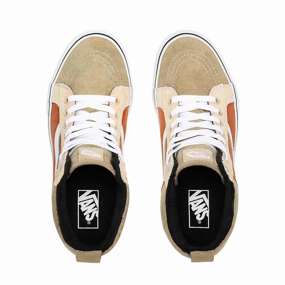 Tenis Botas Vans Sk8-Hi MTE Hombre Beige/Naranjas | EXL158239