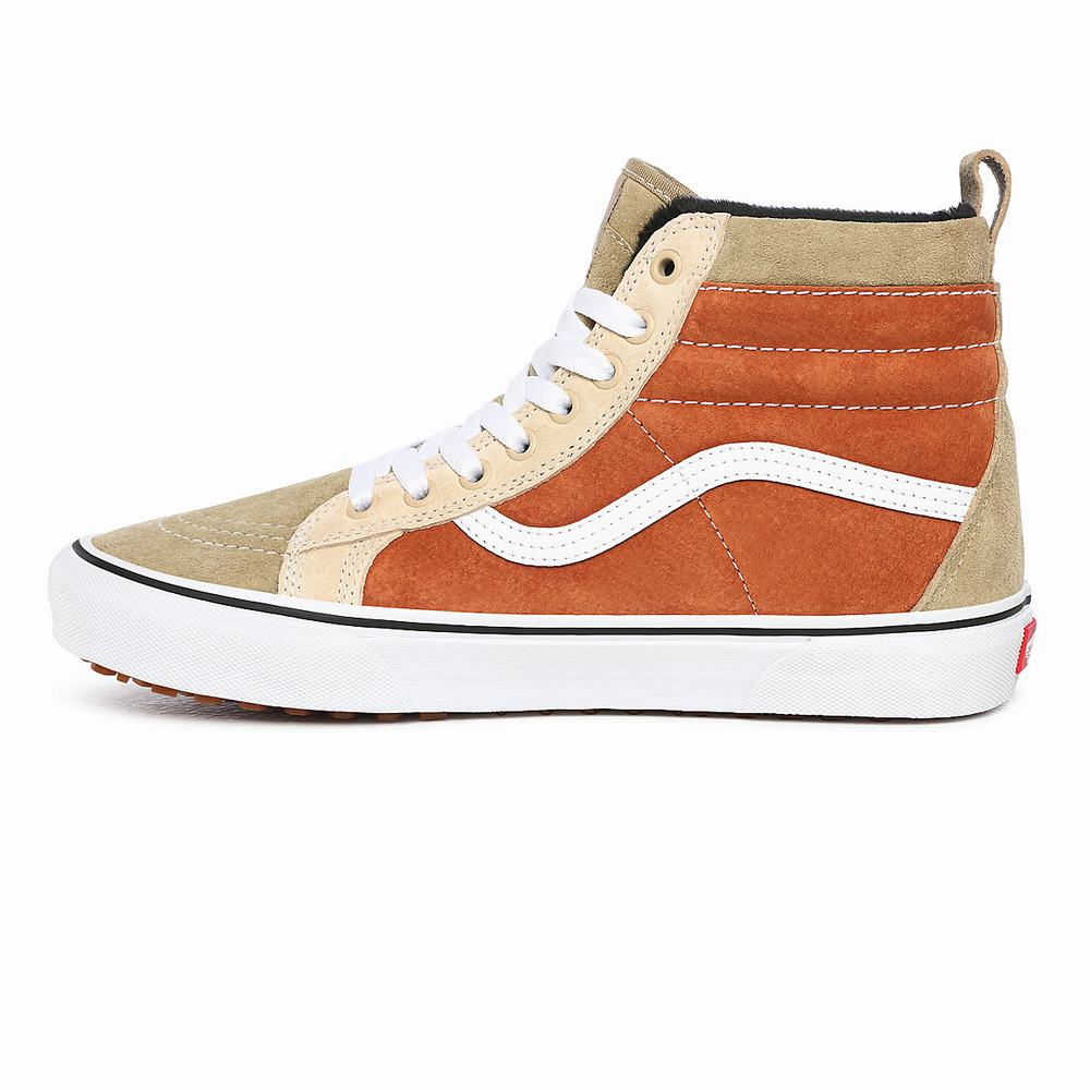 Tenis Botas Vans Sk8-Hi MTE Hombre Beige/Naranjas | EXL158239