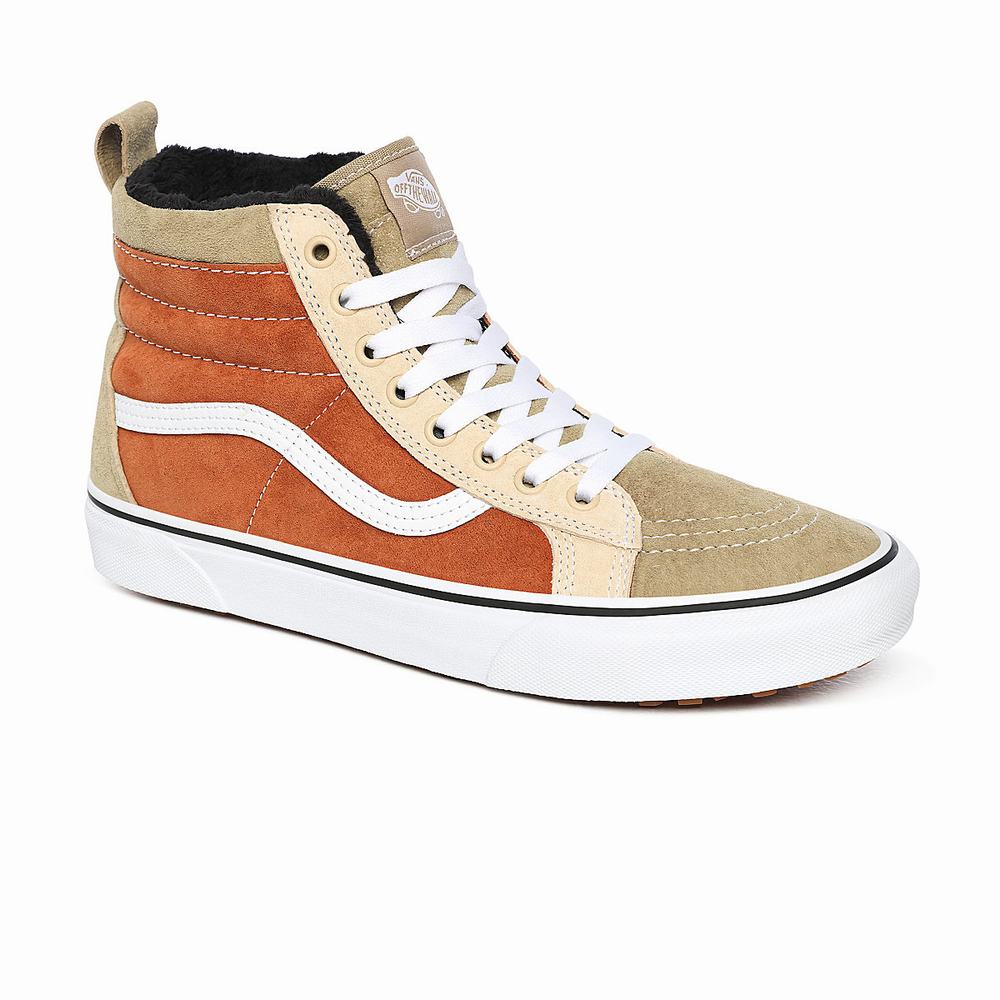 Tenis Botas Vans Sk8-Hi MTE Hombre Beige/Naranjas | EXL158239