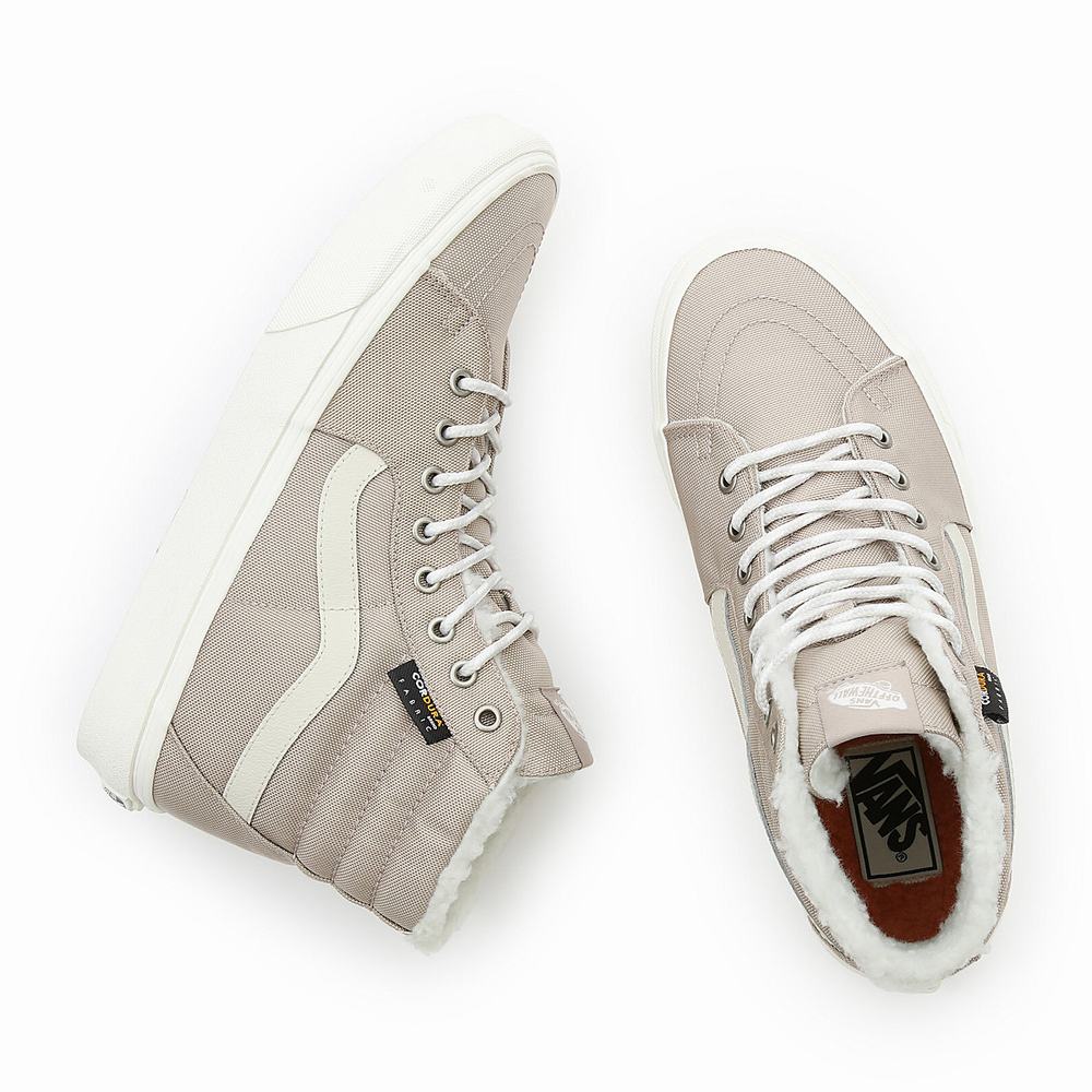 Tenis Botas Vans Sk8-Hi Mujer Beige | CAZ091264