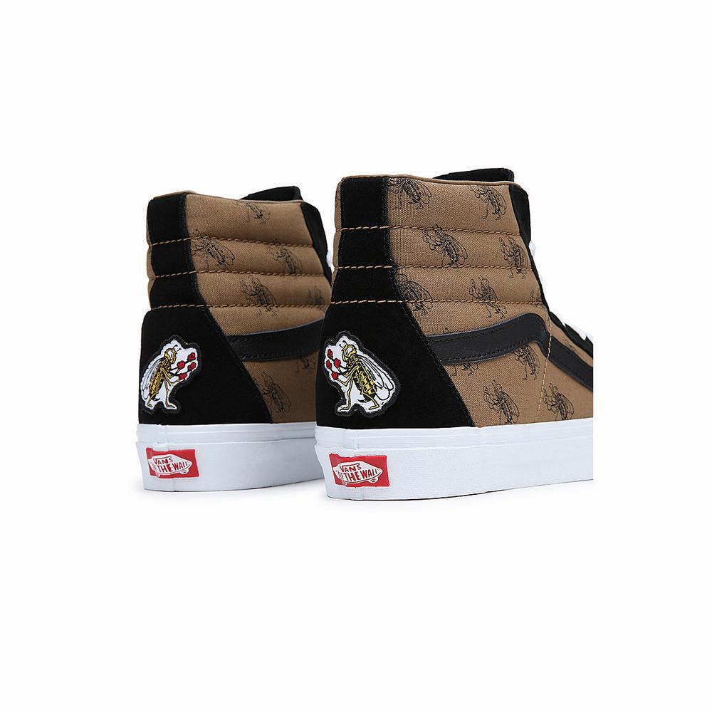 Tenis Botas Vans Sk8-Hi Mujer Negras/Marrones | SAC941367