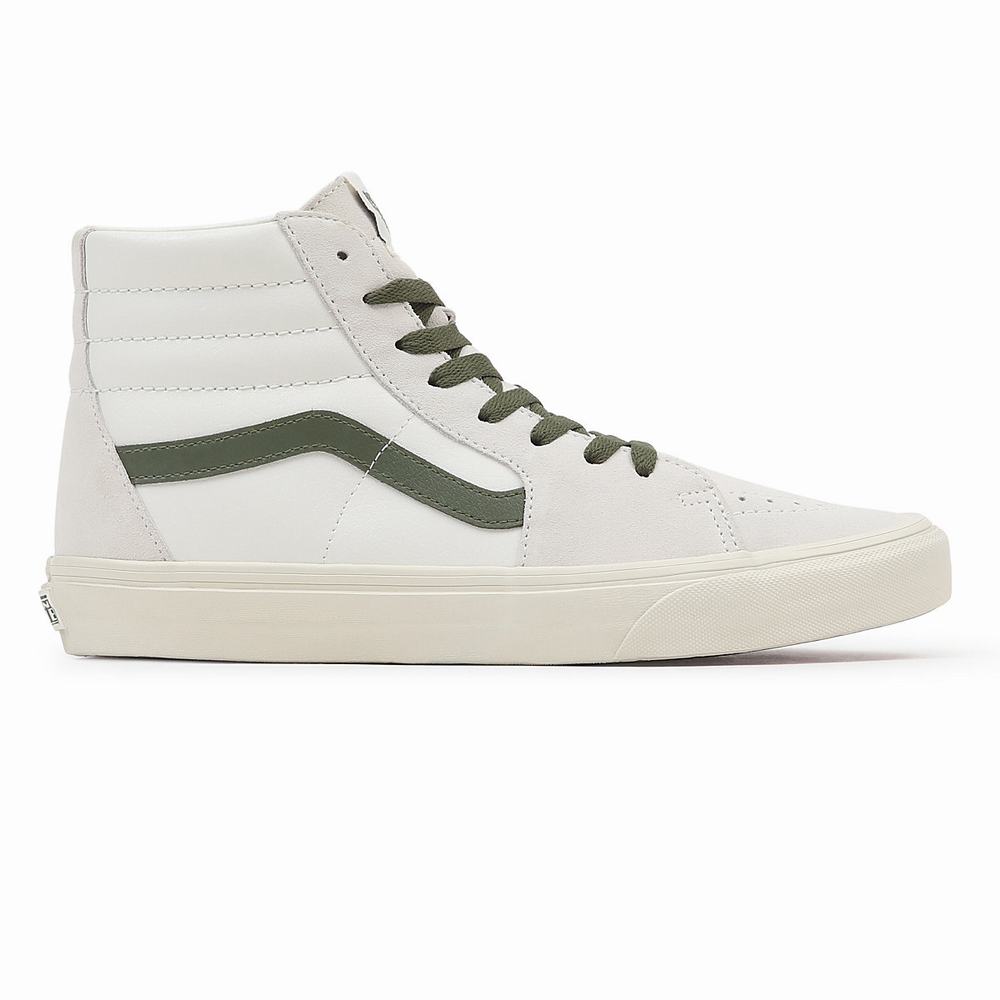 Tenis Botas Vans Sk8-Hi Mujer Verde/Blancas | MAK348275