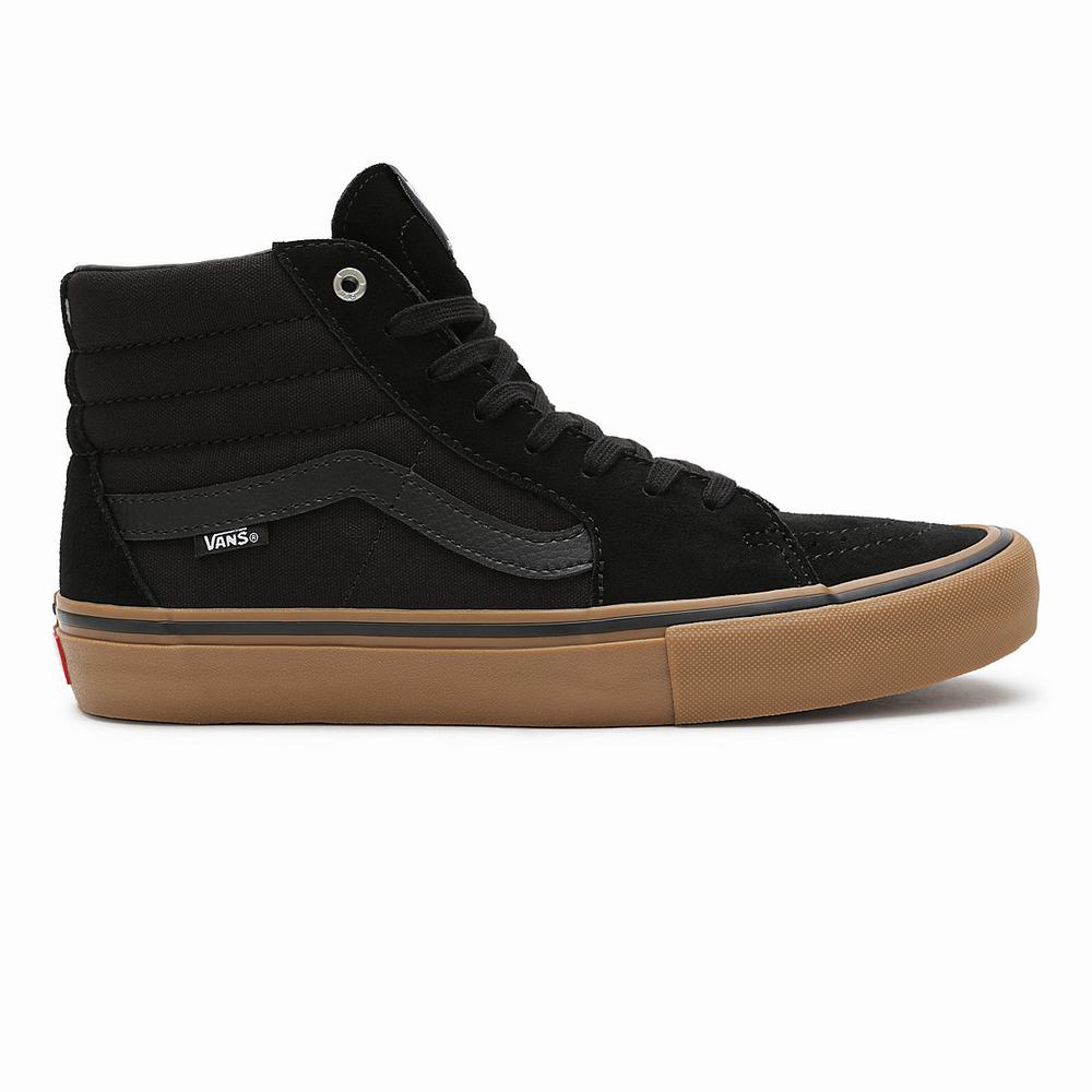 Tenis Botas Vans Sk8-Hi Pro Hombre Negras | MKV932764